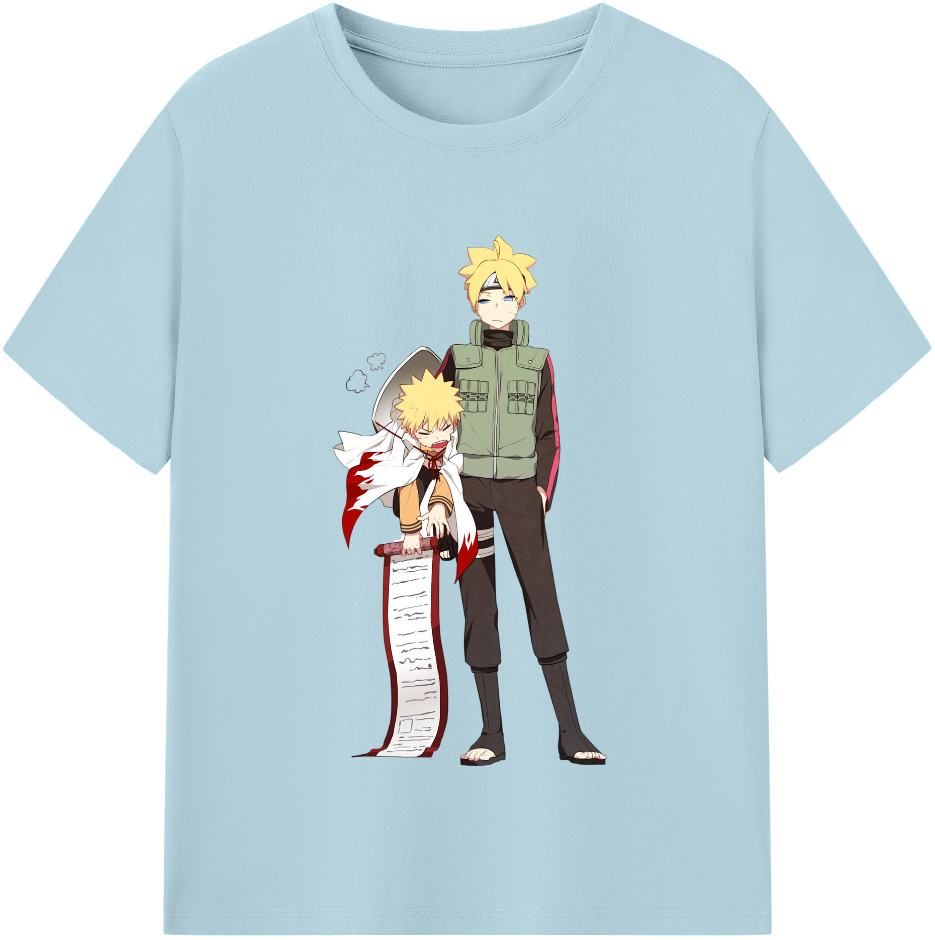 （画像用） NARUTO -ナルト- 波風 ミナト Namikaze Minato 綿100％半袖Tシャツ（フロントプリント）